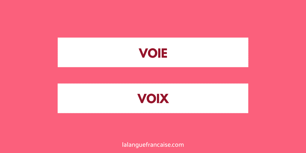 « Voie » et « voix » : quelle différence ?