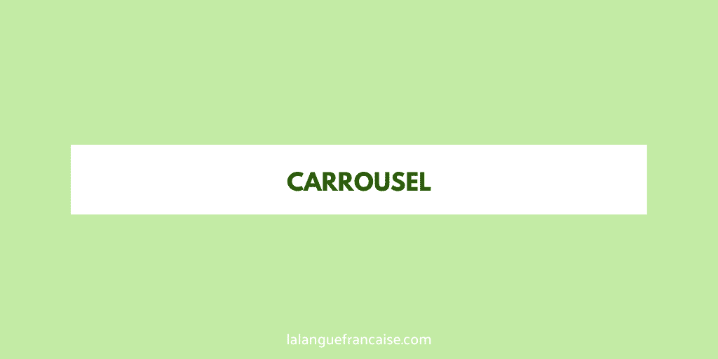 « Carrousel », « carroussel » ou « caroussel » ?