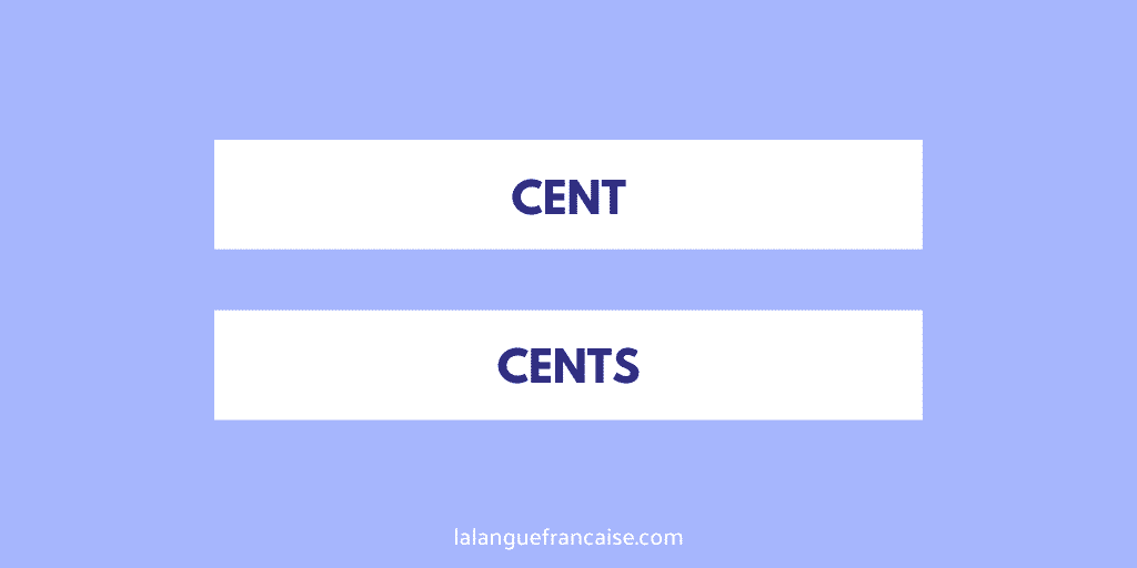 « Cent » ou « cents » ?