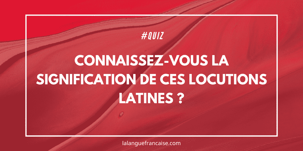 Quiz : connaissez-vous la signification de ces locutions latines ? (2)