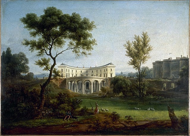 La demeure de Beaumarchais par Jean-Baptiste-François Génillion.