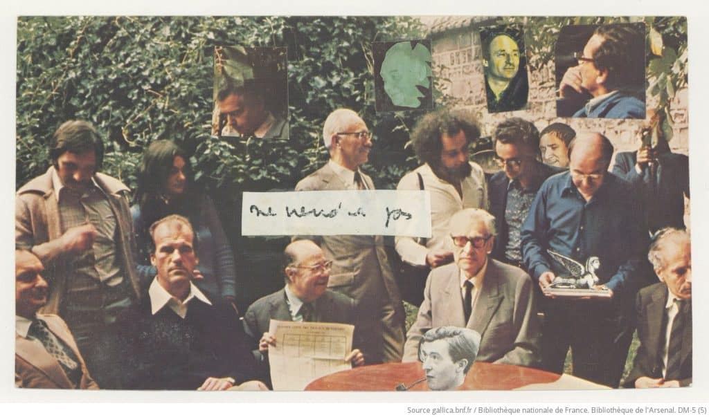 Membres de l'Oulipo, le 23 septembre 1975