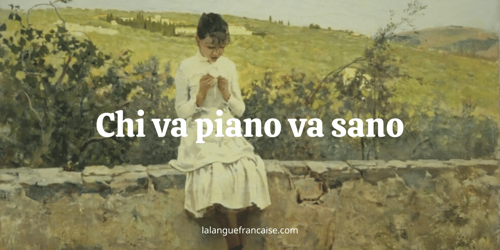 Chi va piano va sano expression