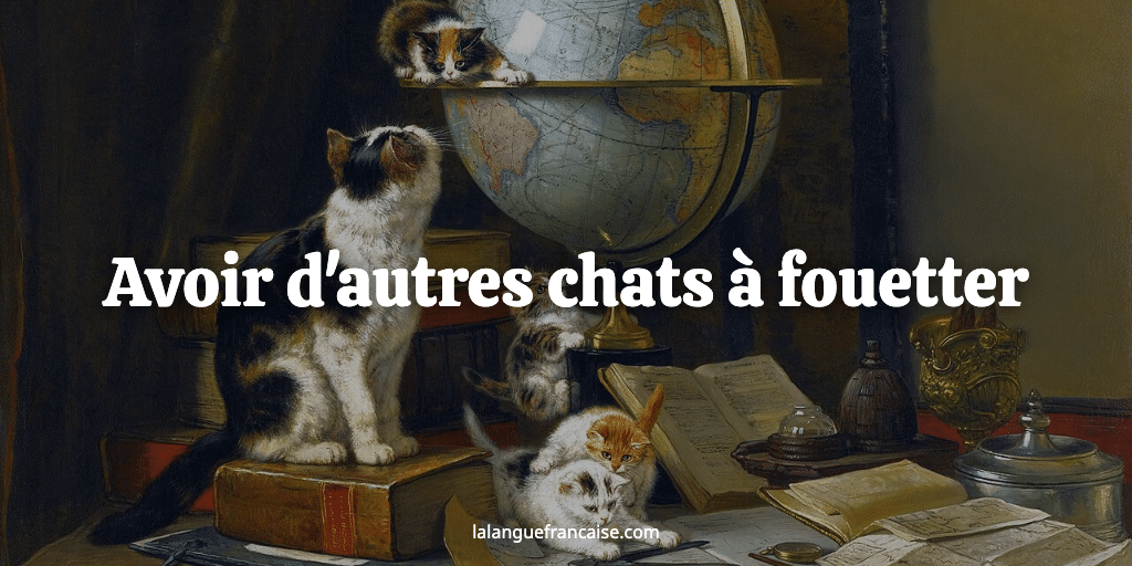 Avoir d'autres chats à fouetter : définition et origine de l'expression