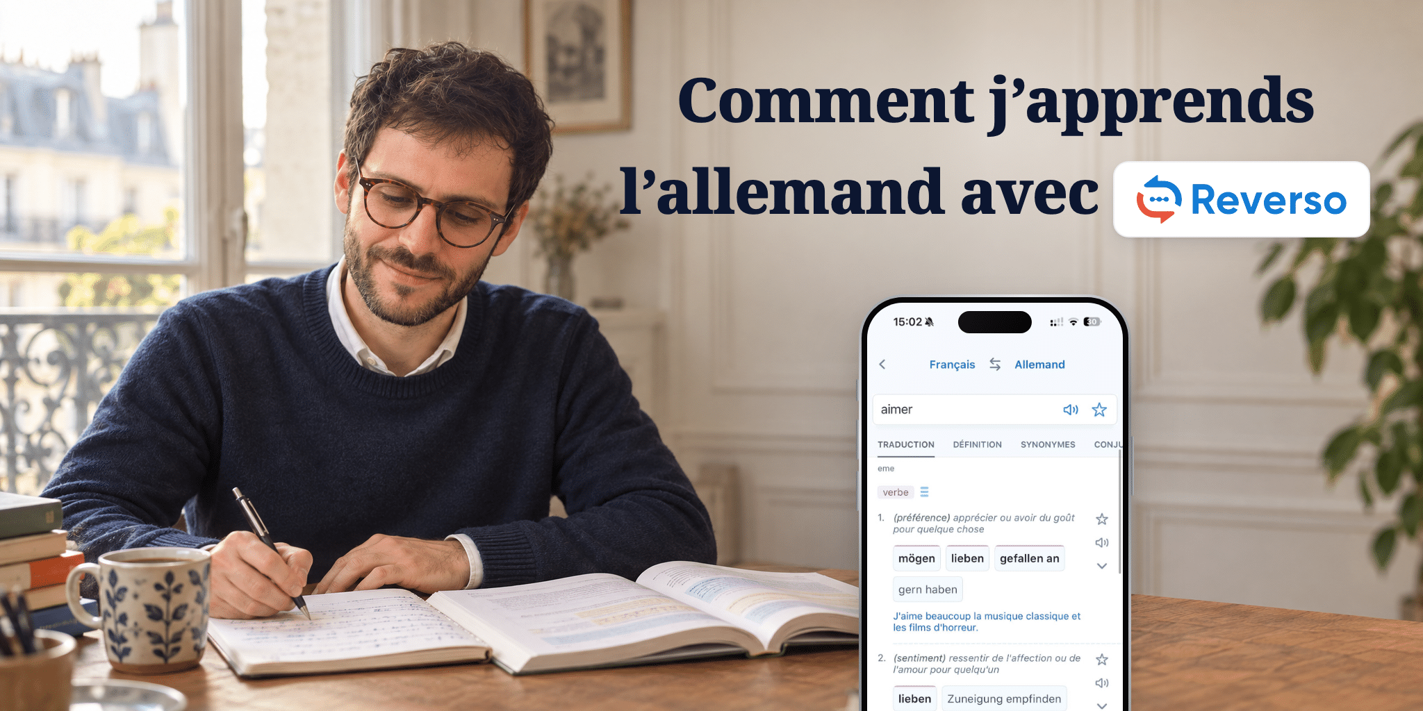 Comment j'apprends l'allemand avec Reverso