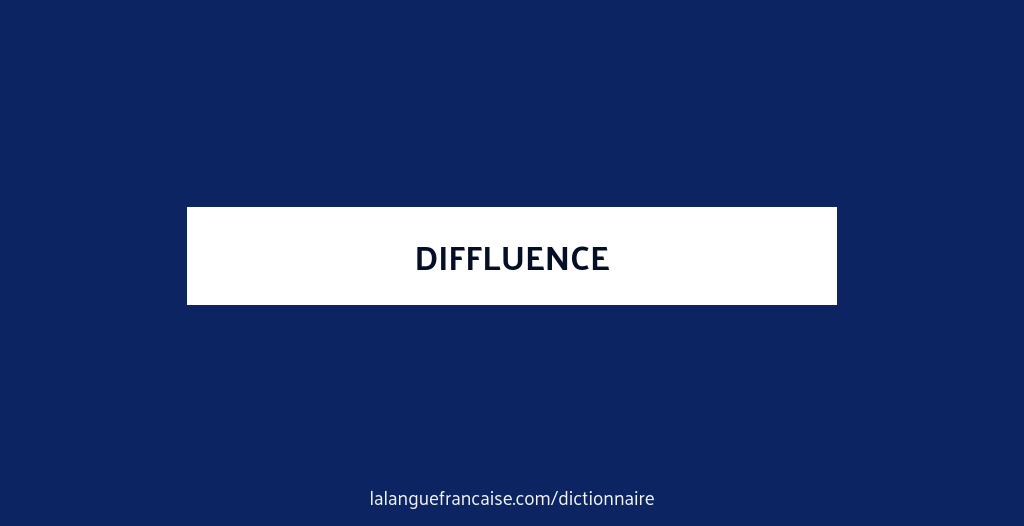 Diffluence Definition Définition de diffluence | Dictionnaire français