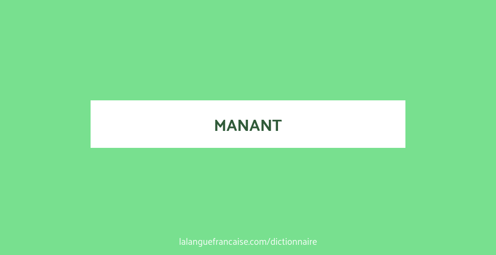 Manant Définition de manant | Dictionnaire français