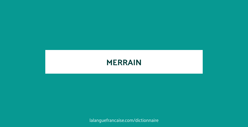 Définition de merrain | Dictionnaire français