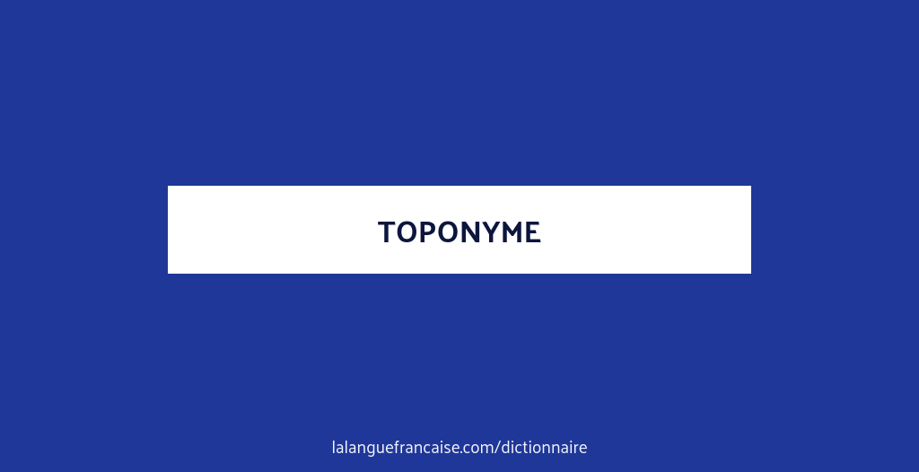 D FINITION DE TOPONYME visual data 6