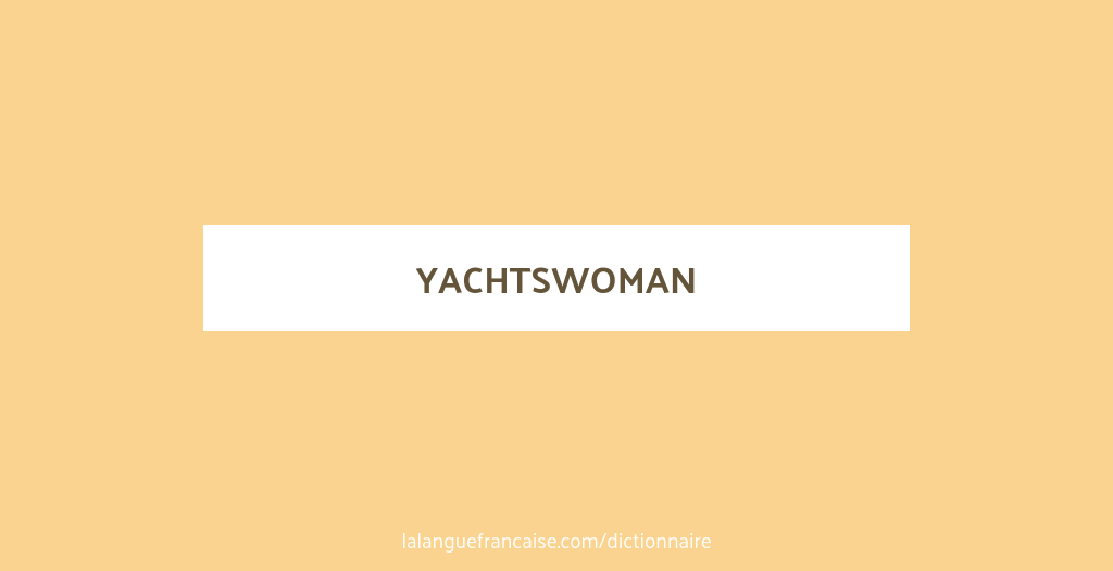 yachtswoman definition